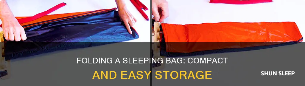 how to fold a sleeping bag as small as possible