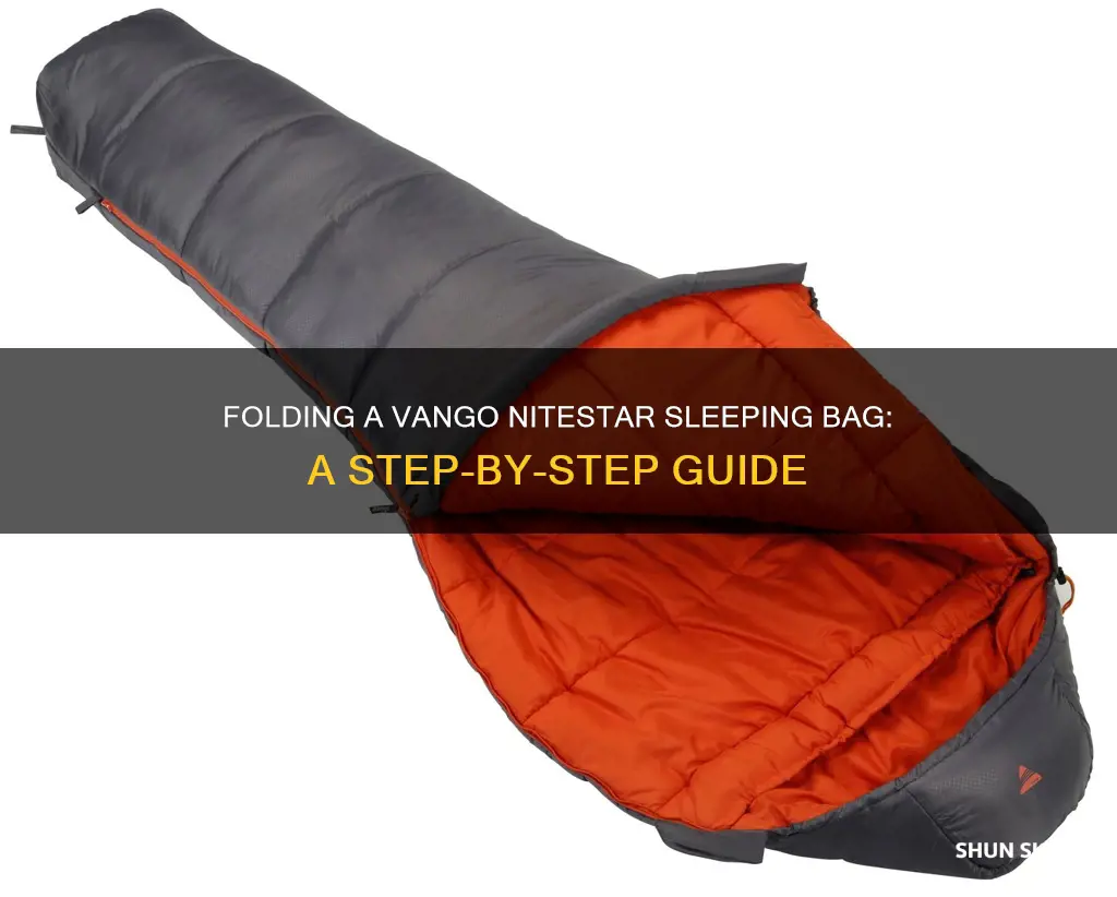 how to fold a vango nitestar sleeping bag