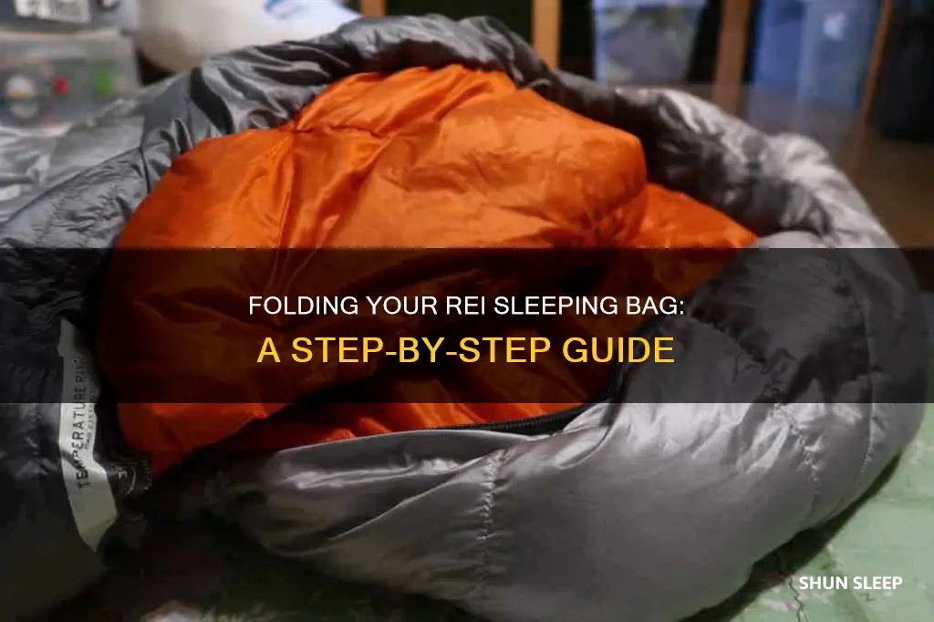 how to fold an rei sleeping bag