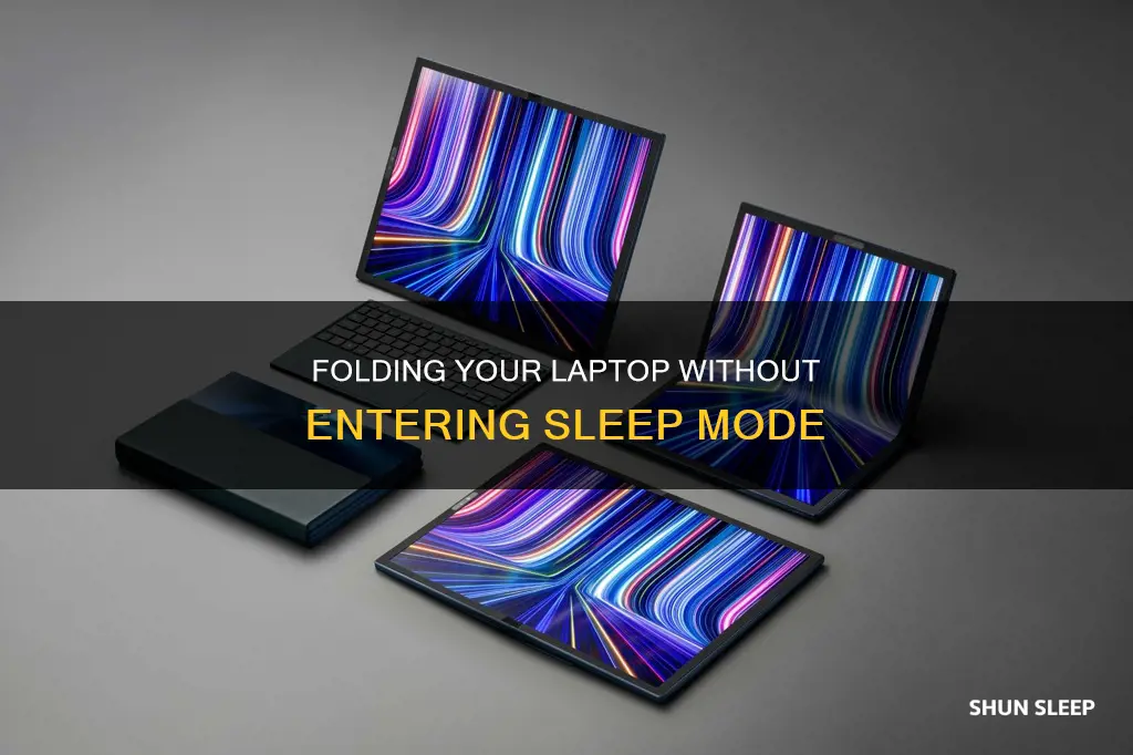 how to fold laptop without sleep