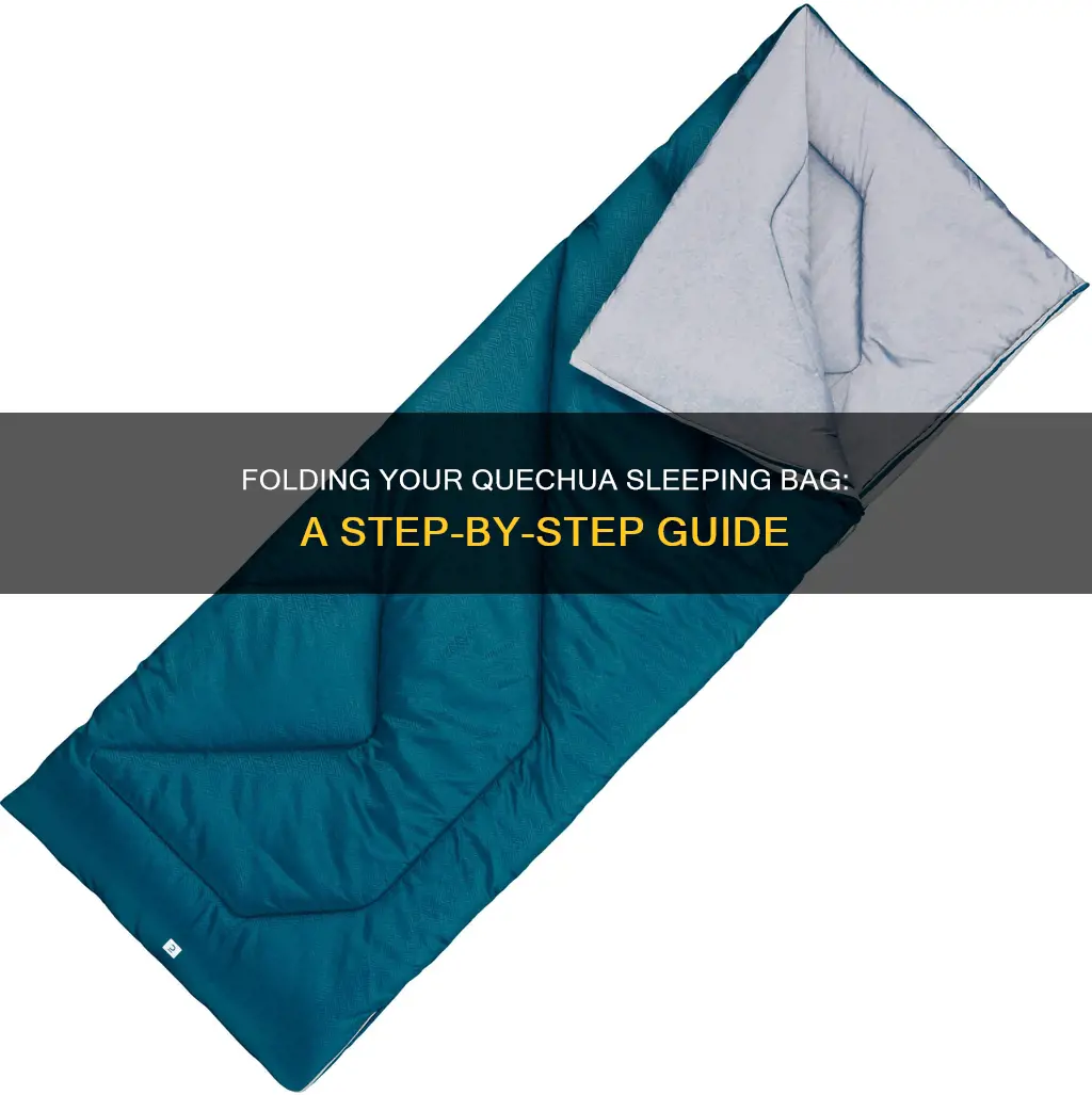 how to fold quechua sleeping bag