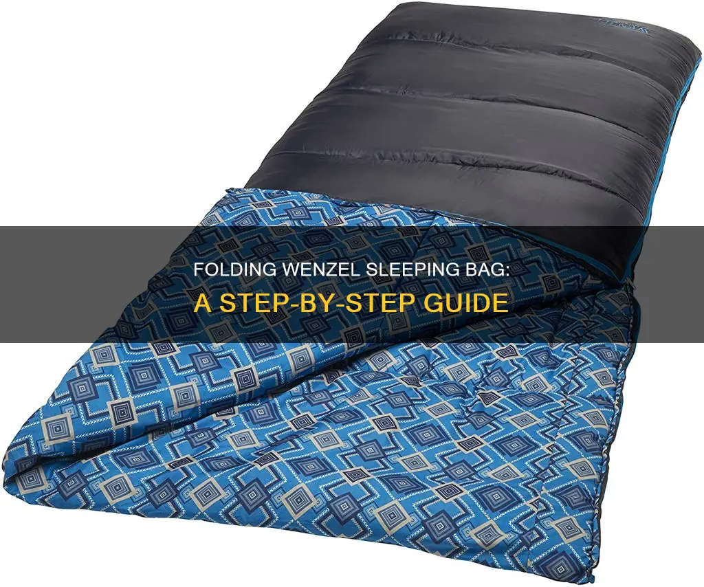 how to fold wenzel sleeping bag