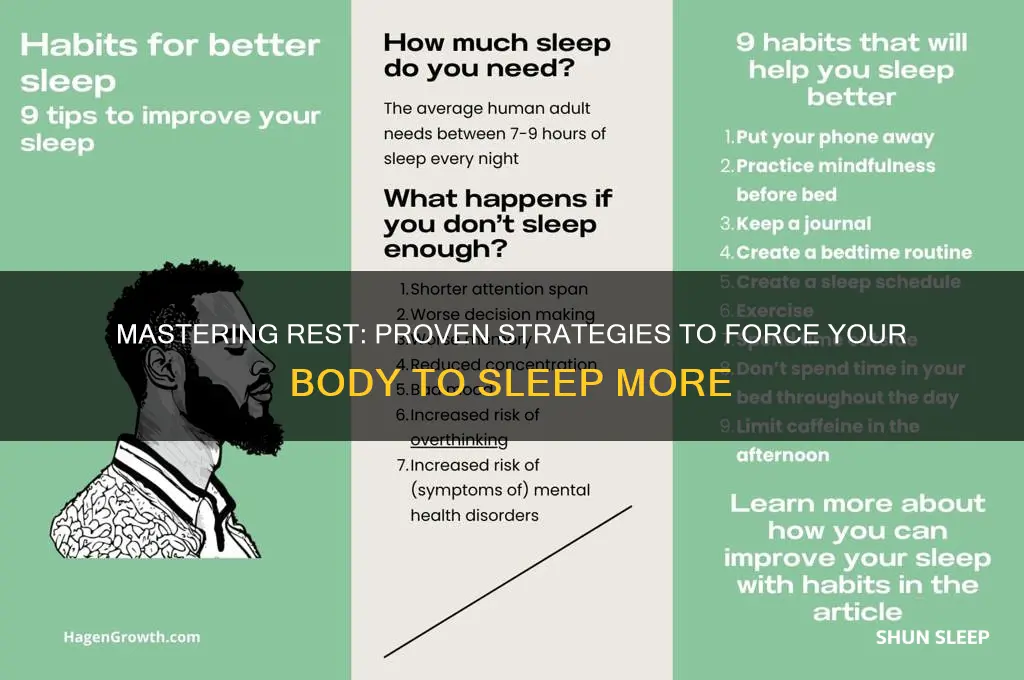 how to force my body to get more sleep