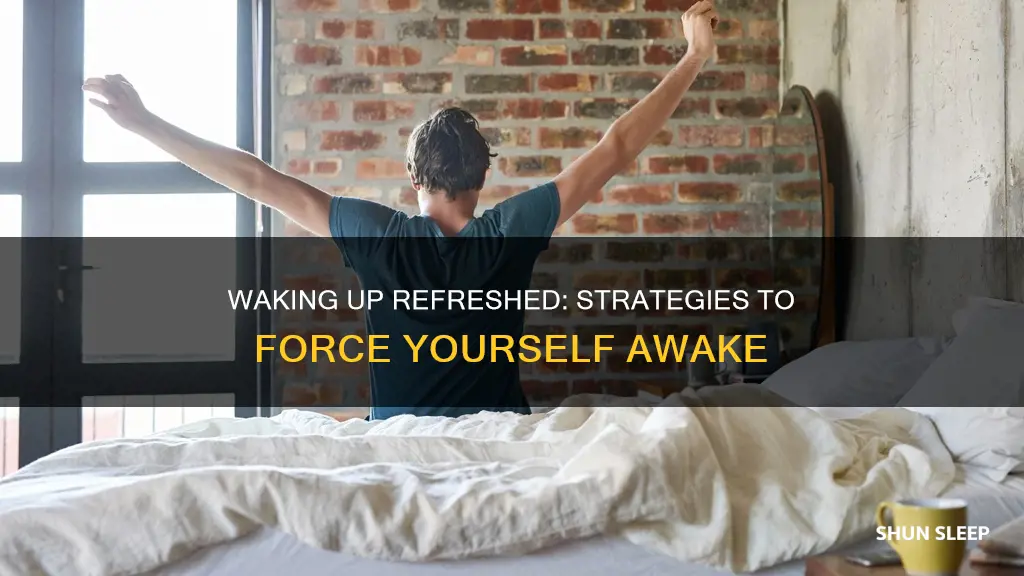 how to force yourself to wake up while sleeping