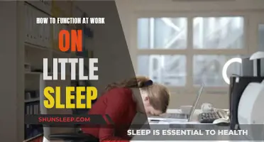 Functioning at Work on Little Sleep: Strategies for Success