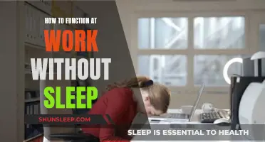 Functioning at Work Without Sleep: Strategies for Success