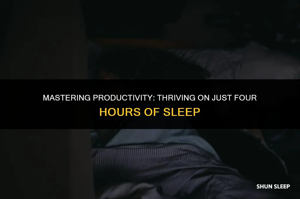 how to function on 4 hours of sleep