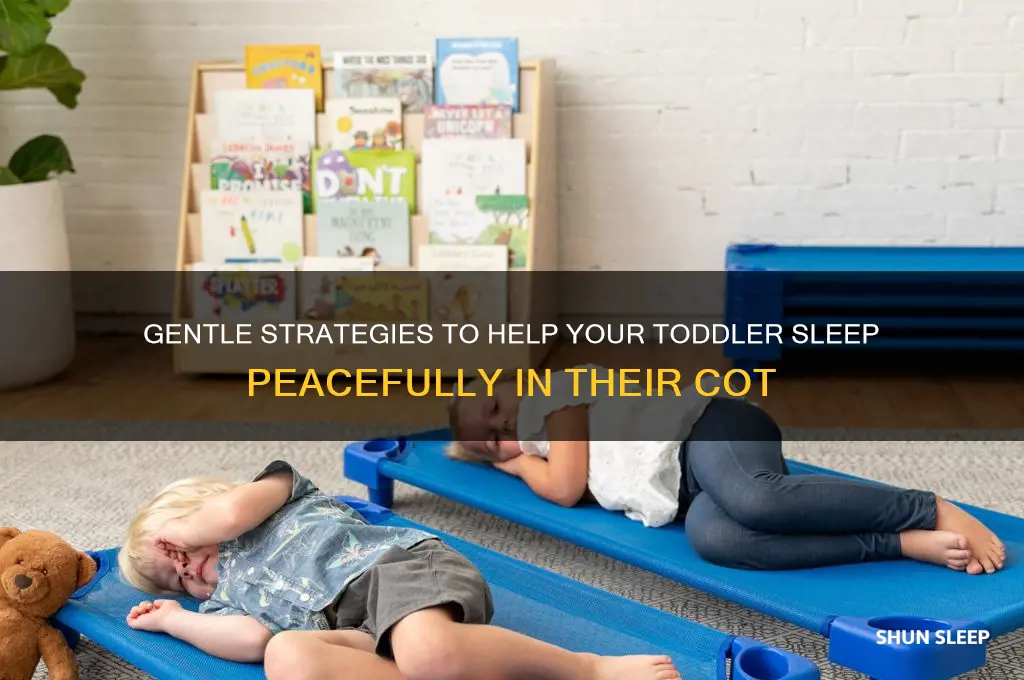 how to get 1 year old to sleep in cot