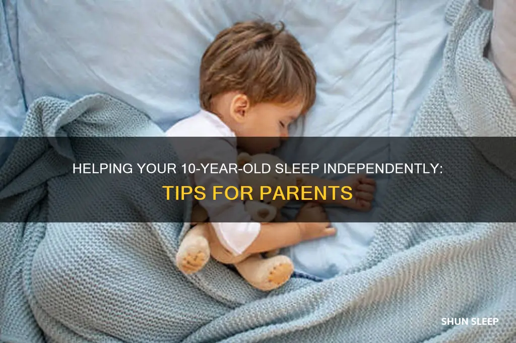 how to get 10 year old to sleep alone