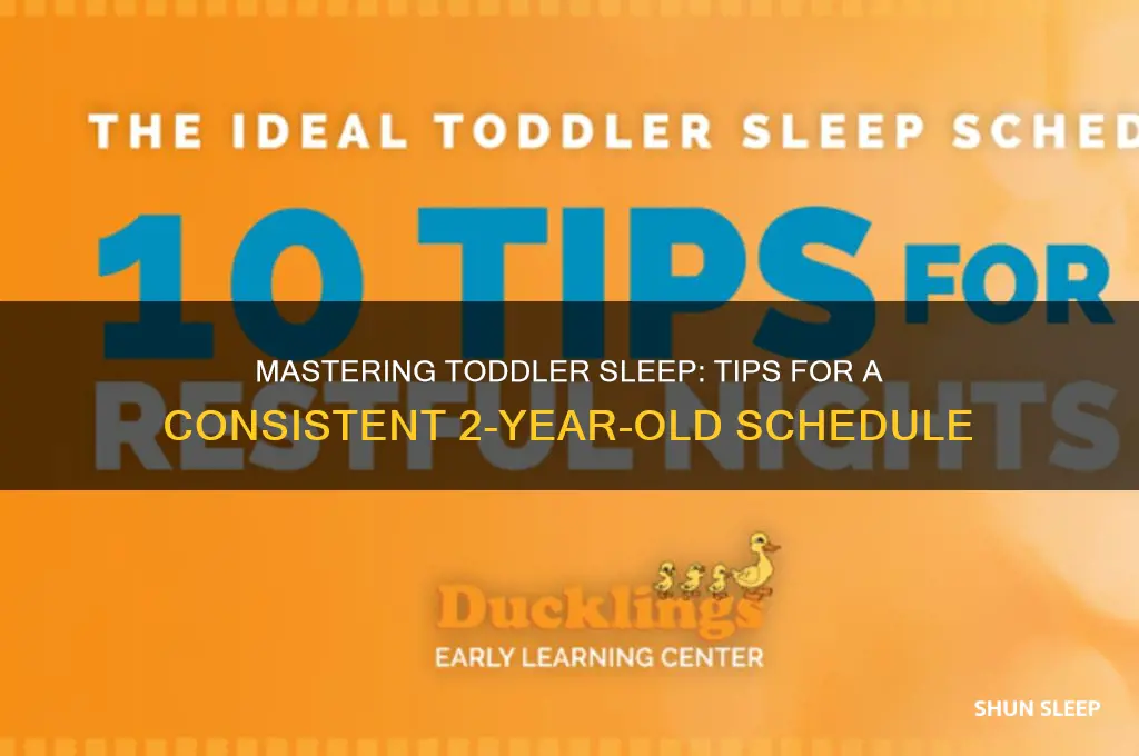 how to get 2 year old on sleep schedule