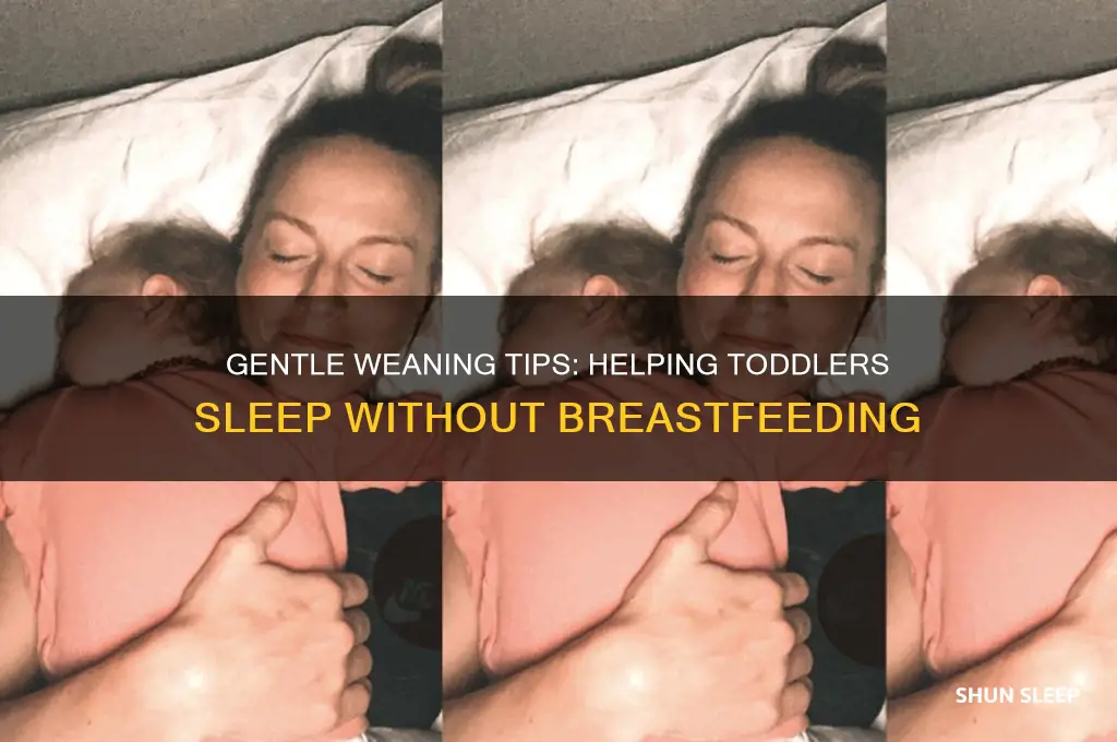 how to get 2 year old to sleep without breastfeeding