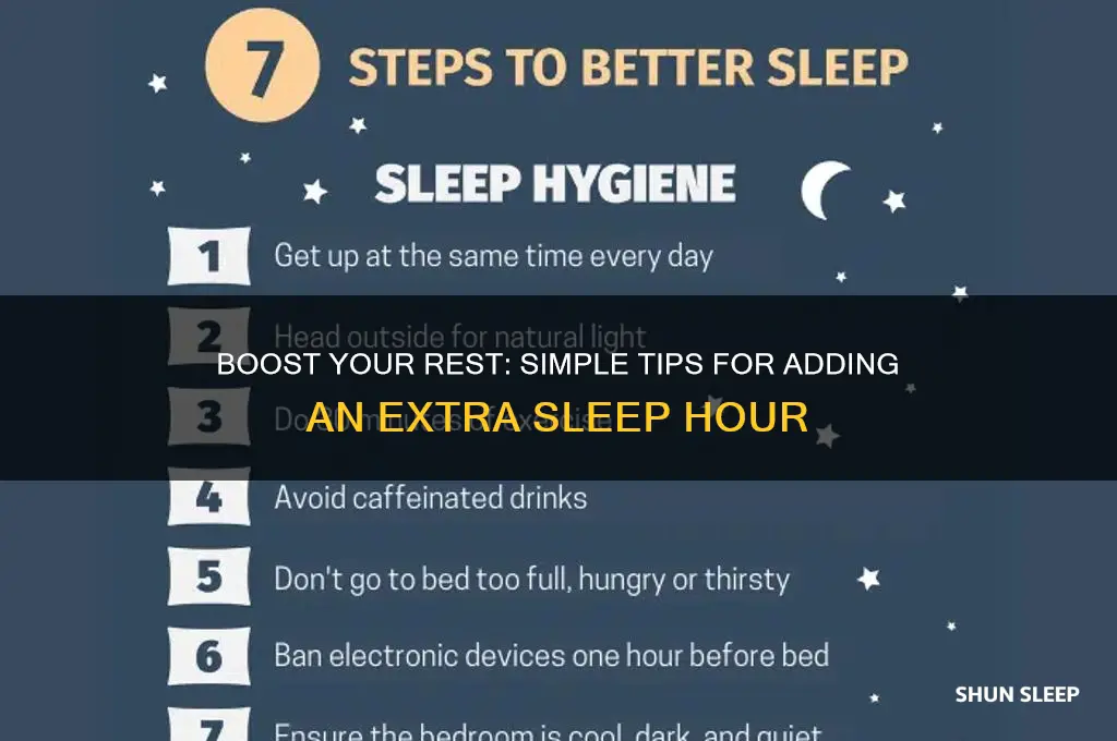 how to get 6hrs of sleep instead of 5