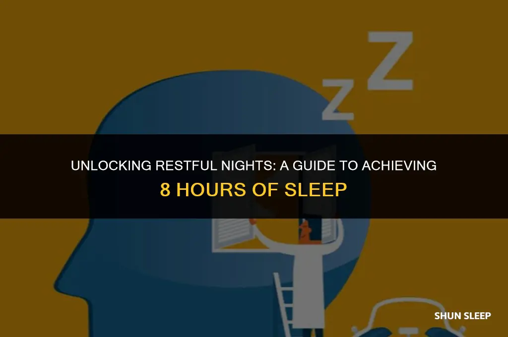 how to get 8 hours of sleep