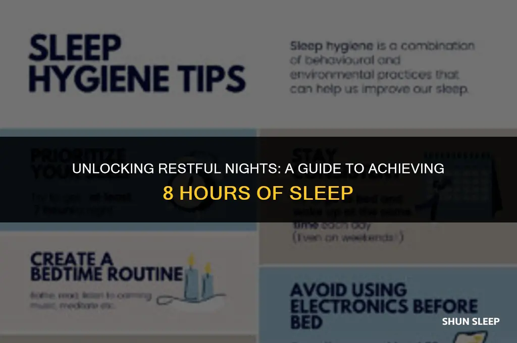 how to get 8 hours sleep