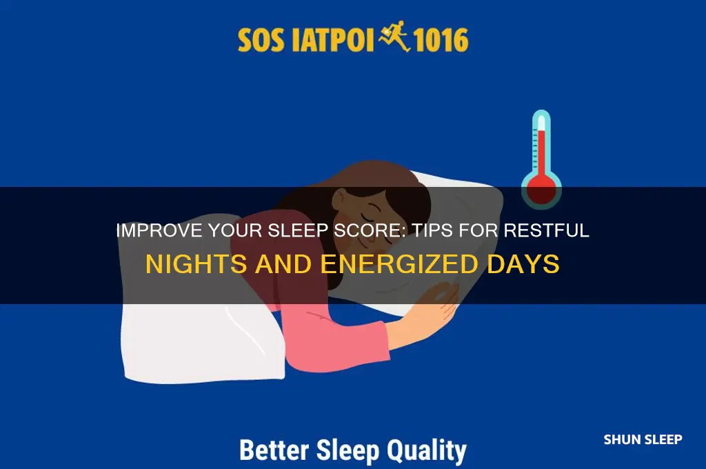 how to get a better sleep score