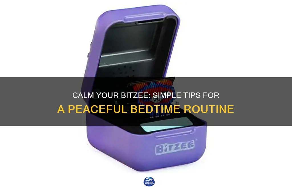 how to get a bitzee to go to sleep