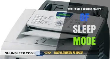 Wake Up Your Brother Fax: Quick Steps to Exit Sleep Mode