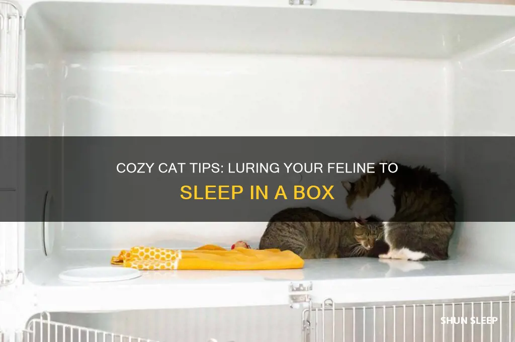 how to get a cat to sleep in a box