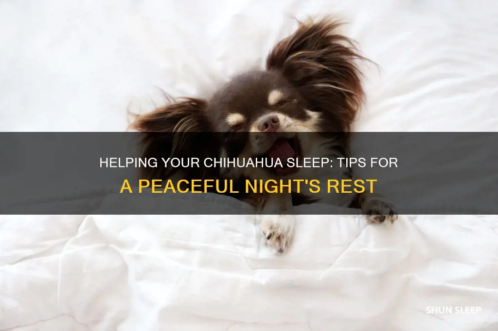 how to get a chihuahua to sleep