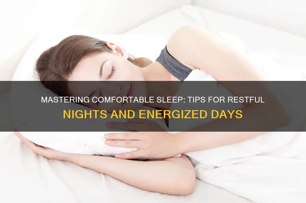 how to get a comfortable sleep