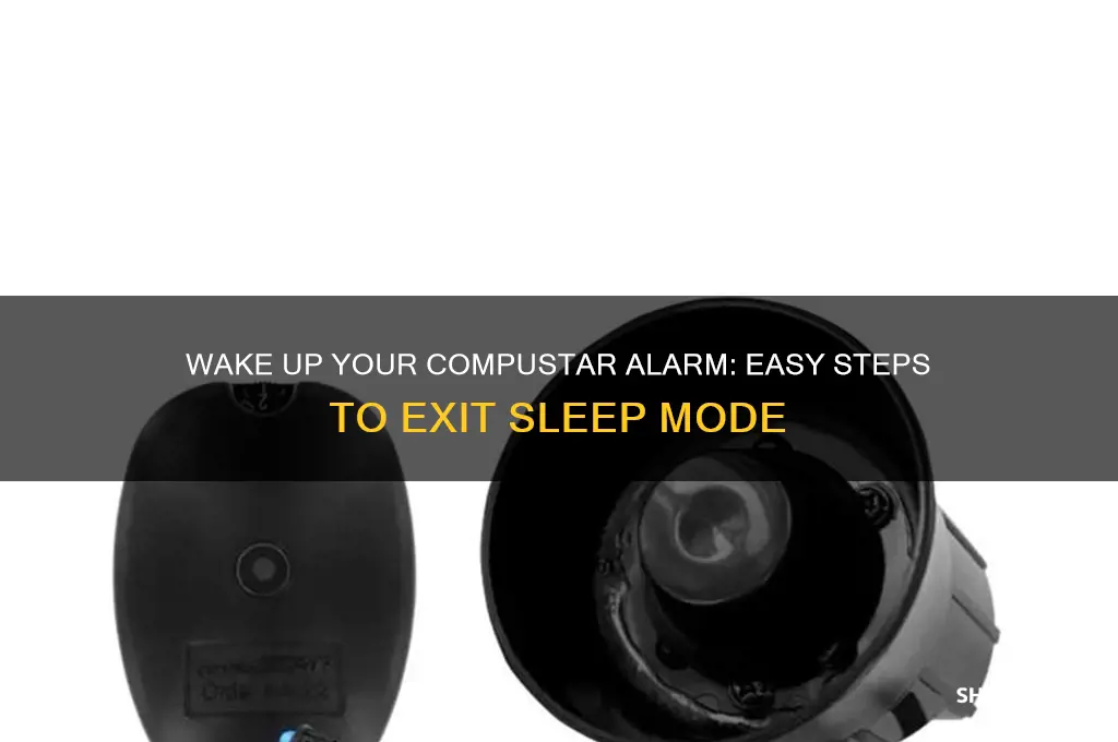 how to get a compustar alarm out of sleep mode