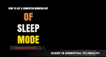 Quick Fix: Waking Up Your Computer Monitor from Sleep Mode