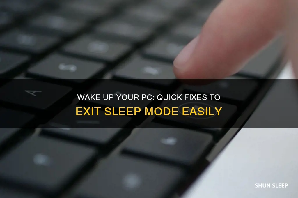 how to get a computer out of sleep