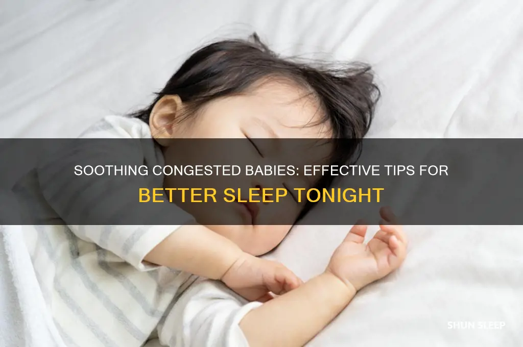 how to get a congested baby to sleep
