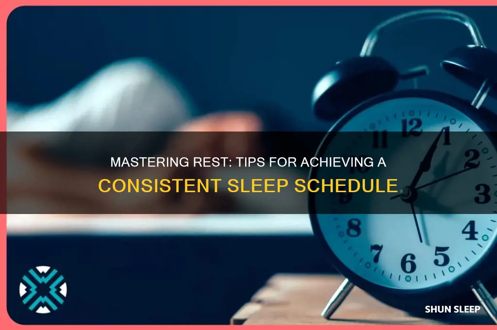 how to get a consistent sleep schedule