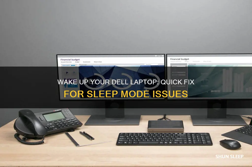 how to get a dell laptop out of sleep mode
