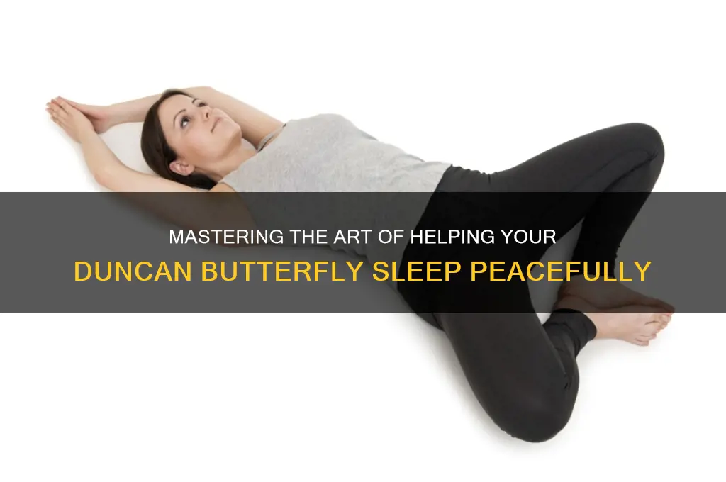 how to get a duncan butterfly to sleep