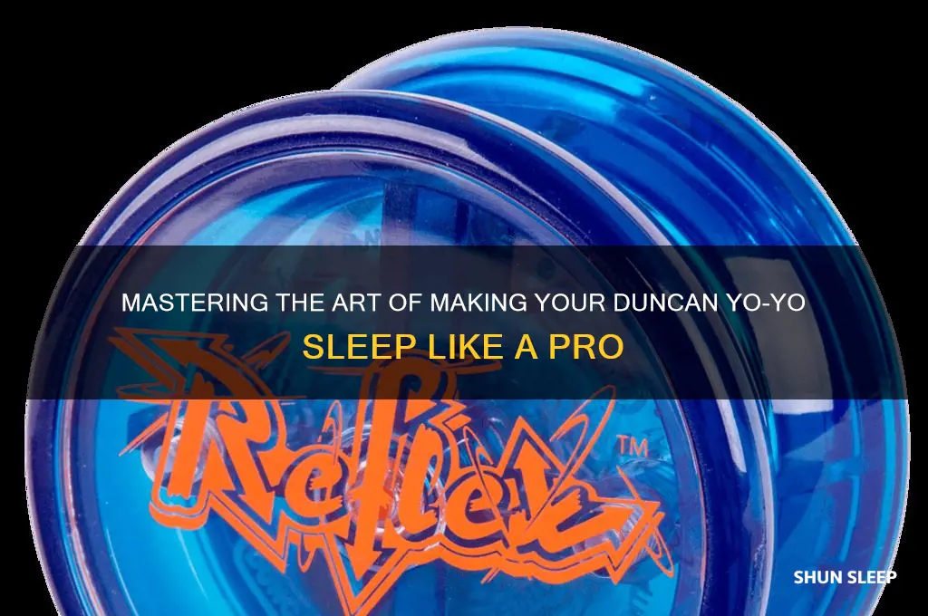 how to get a duncan yoyo to sleep