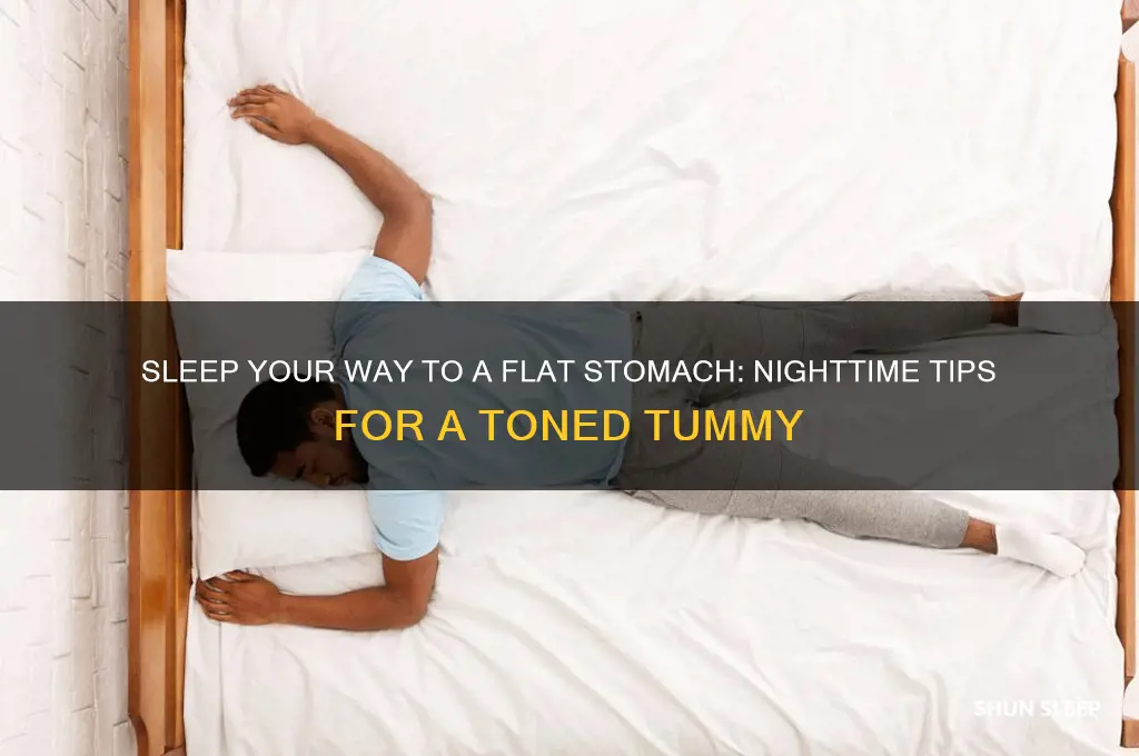 how to get a flat stomach while sleeping