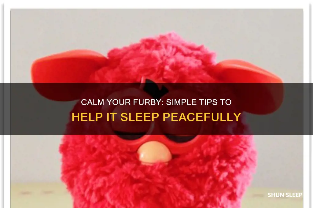 how to get a furby to go to sleep