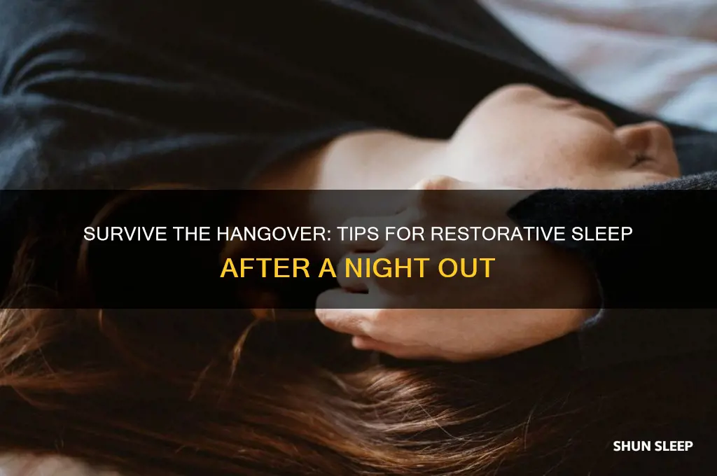 how to get a good sleep while hung over