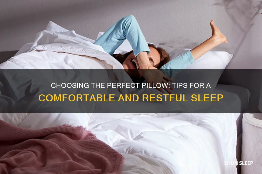 how to get a great pillow for sleeping