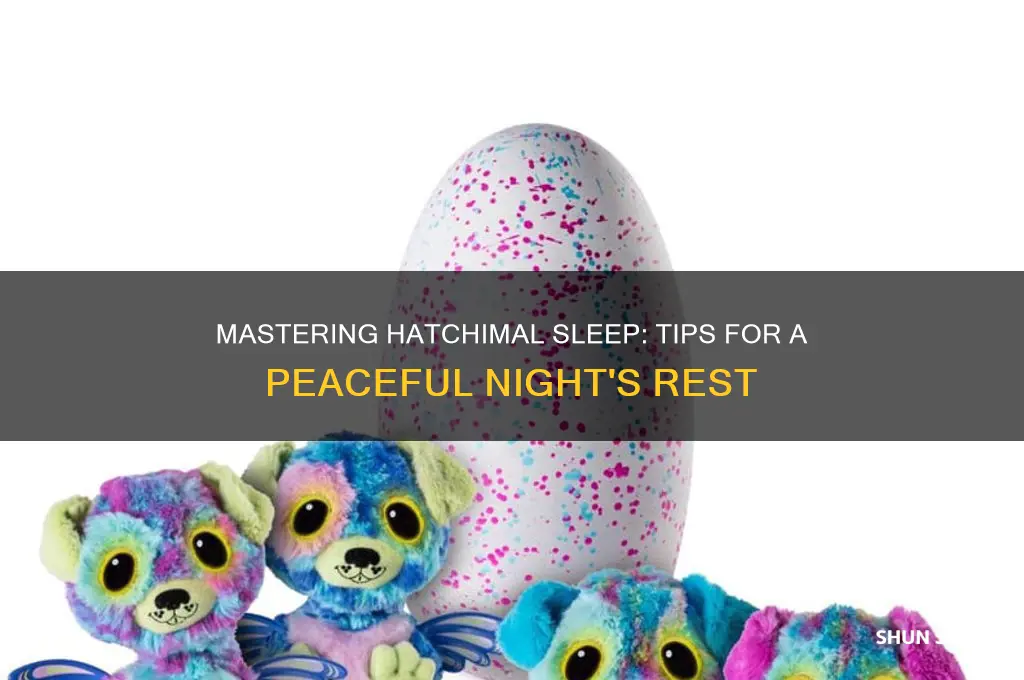 how to get a hatchimal to sleep