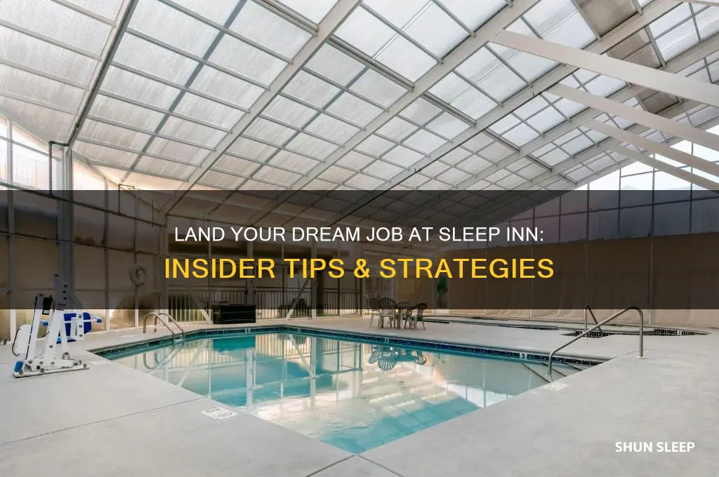how to get a job at sleep inn