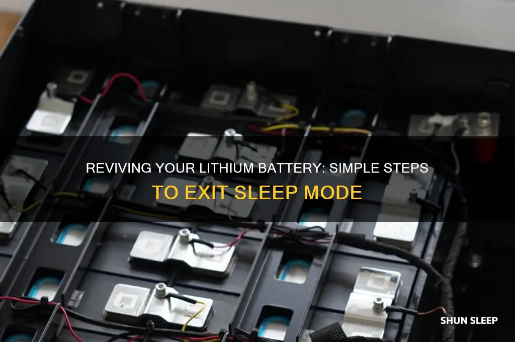 how to get a lithium battery out of sleep mode