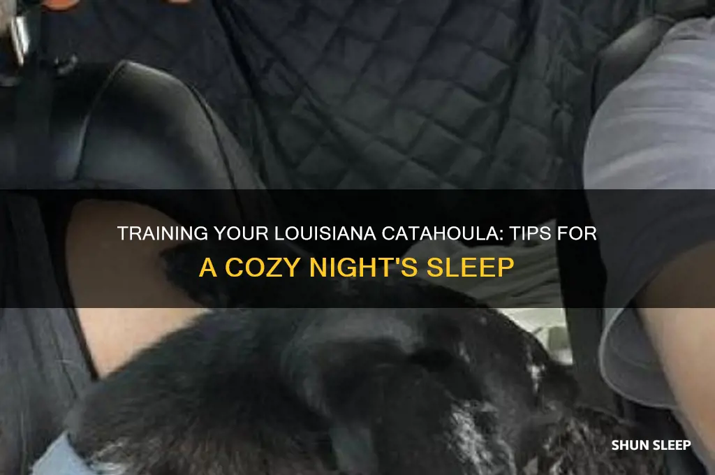 how to get a louisiana catahoula to sleep in