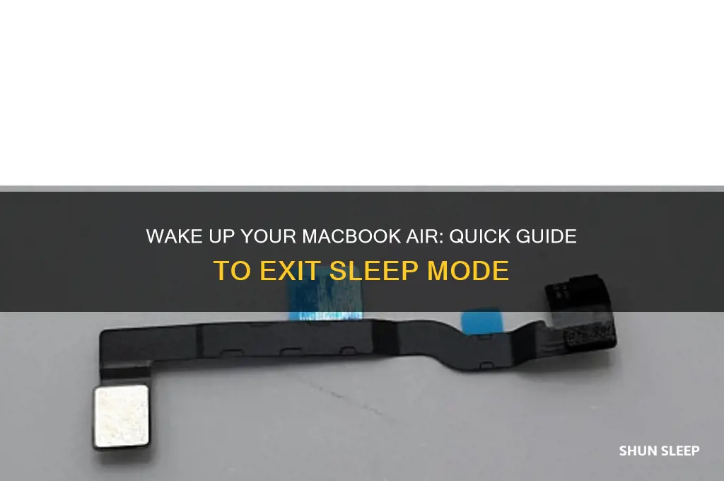 how to get a macbook air out of sleep mode