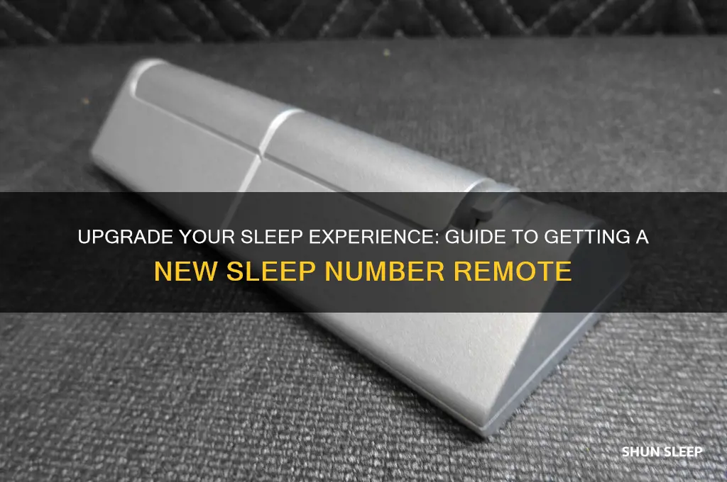how to get a new sleep number remote
