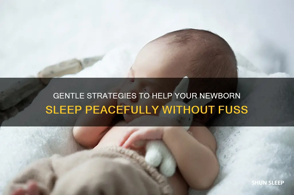 how to get a newborn to stop fighting sleep