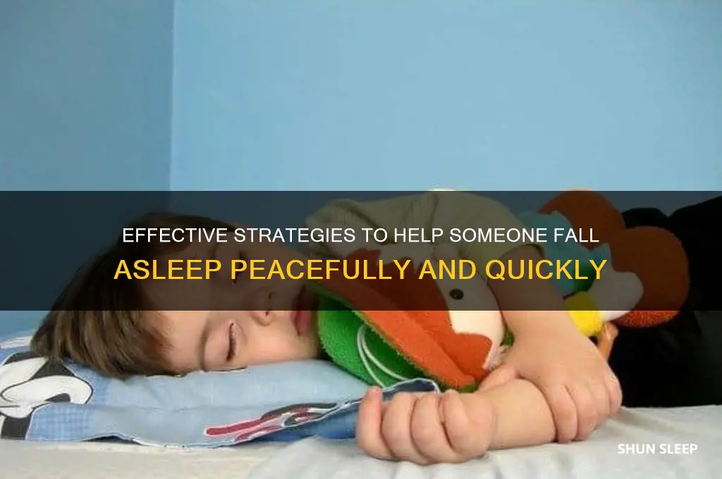 how to get a person to sleep