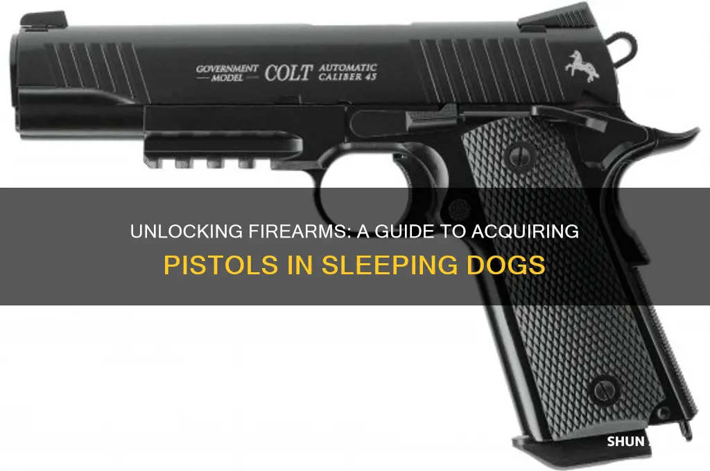 how to get a pistol in sleeping dogs