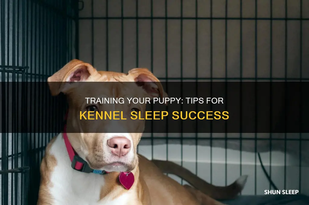 how to get a puppy to sleep in his kennel