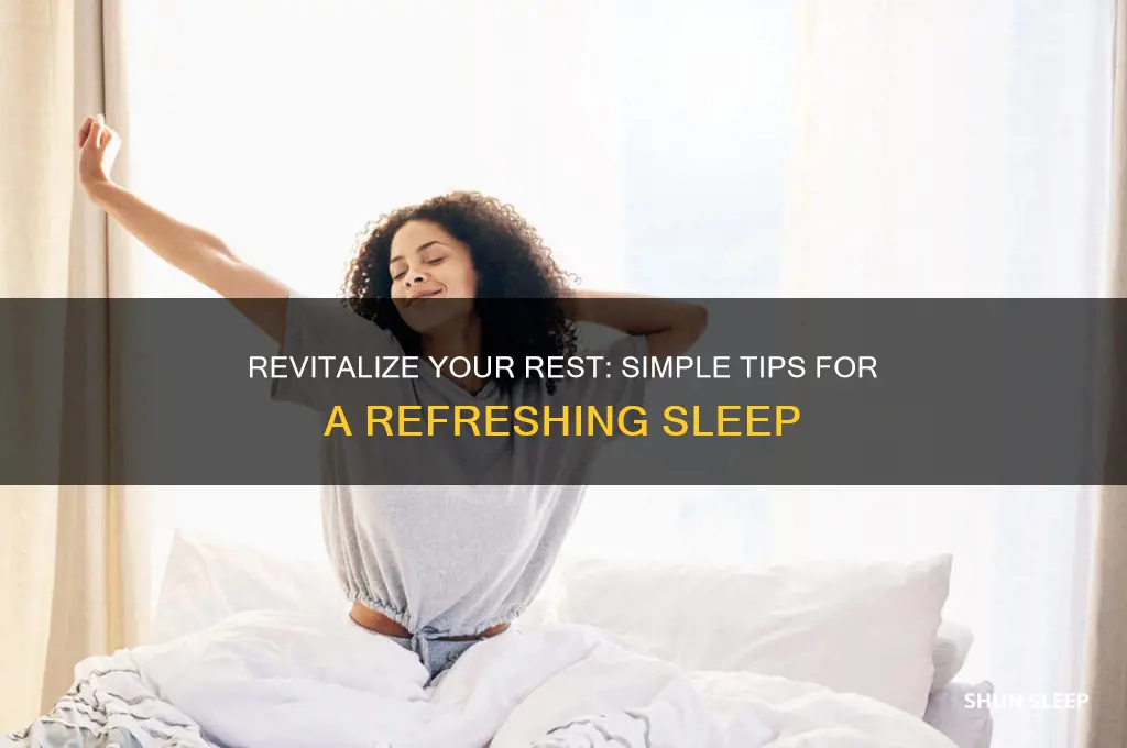 how to get a refreshing sleep