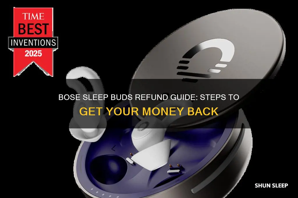 how to get a refund from bose on sleep buds