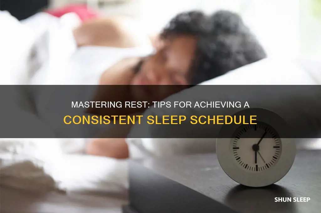 how to get a regular sleep schedule