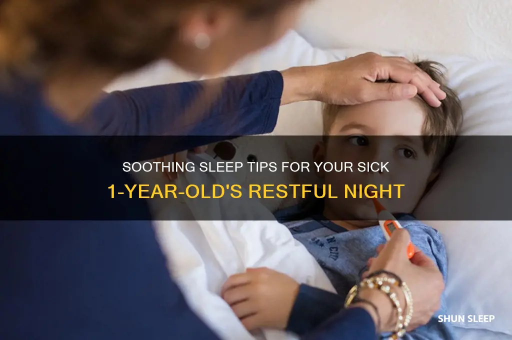 how to get a sick 1 year old to sleep
